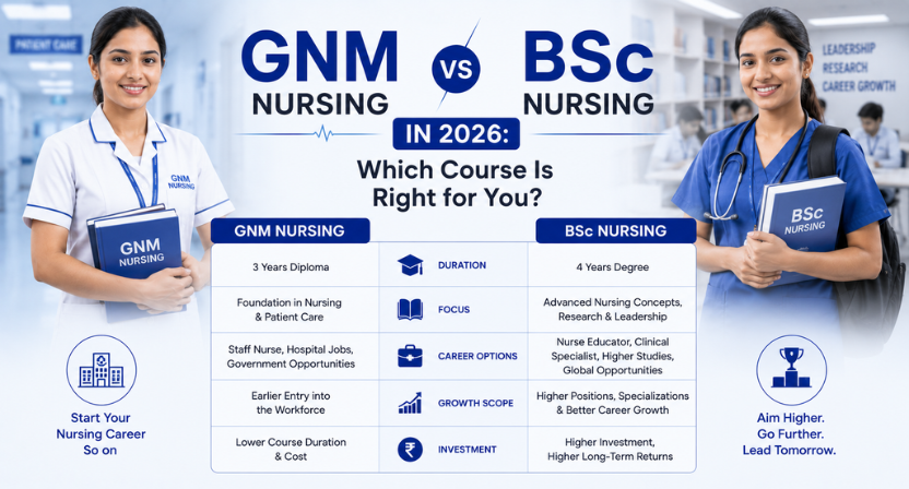GNM vs BSc Nursing in 2026: Which Course Is Right for You? 2 GNM vs BSc Nursing