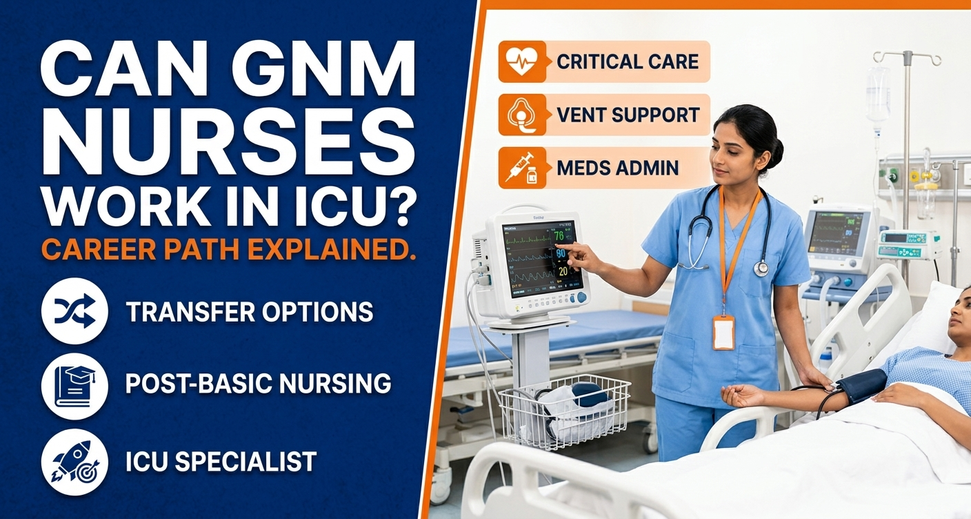GNM Nurses Work in ICU